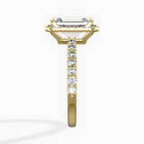 Traditional Halo Pave Engagement Ring