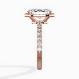 Traditional Halo Pave Engagement Ring