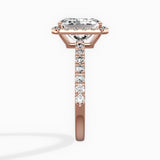 Traditional Halo Pave Engagement Ring