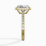 Traditional Halo Pave Engagement Ring