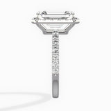 Traditional Halo Pave Engagement Ring