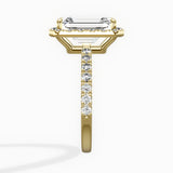 Traditional Halo Pave Engagement Ring