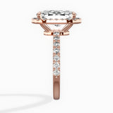 Traditional Halo Pave Engagement Ring