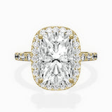 Traditional Halo Pave Engagement Ring