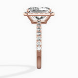 Traditional Halo Pave Engagement Ring