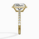 Traditional Halo Pave Engagement Ring