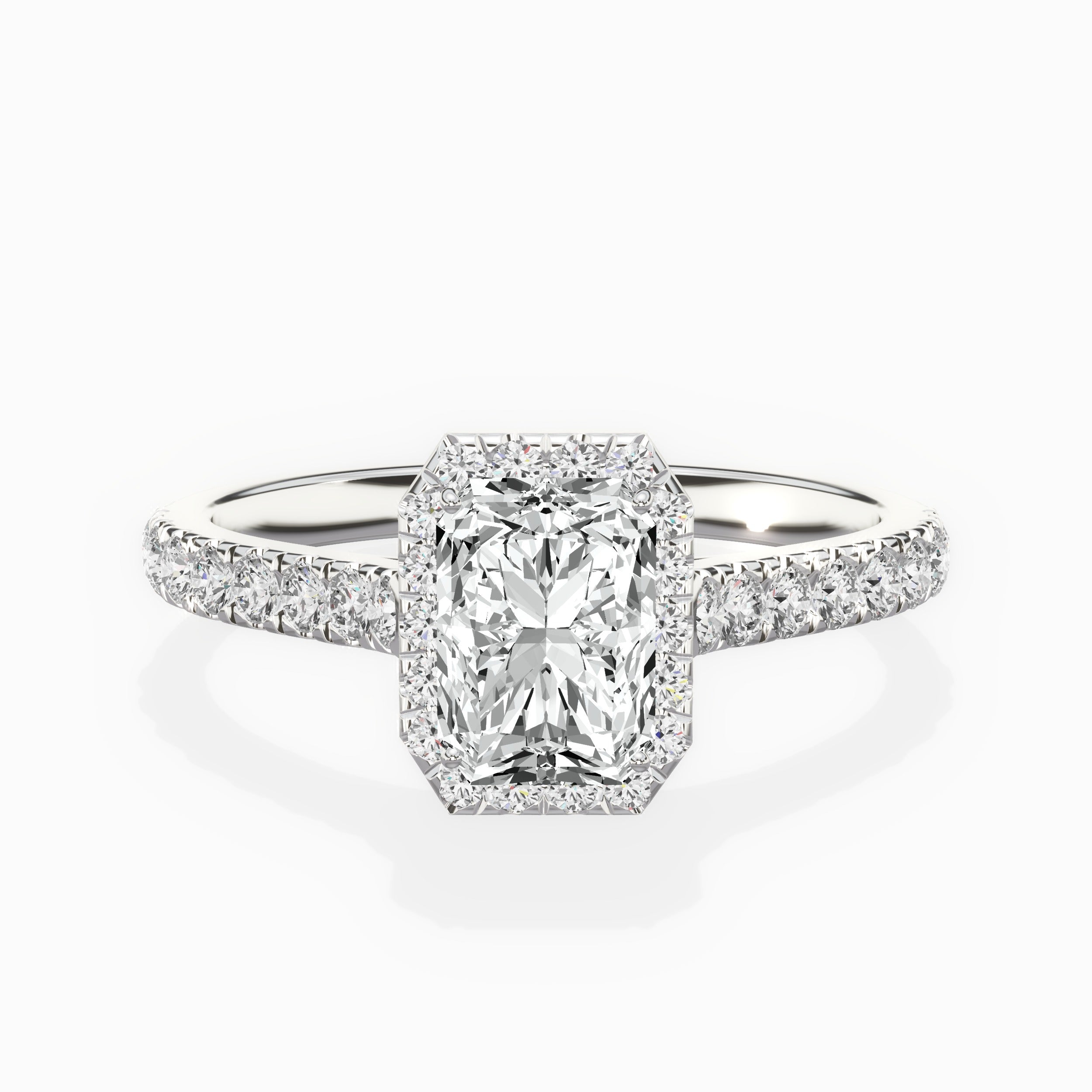 Amor Halo Engagement Ring