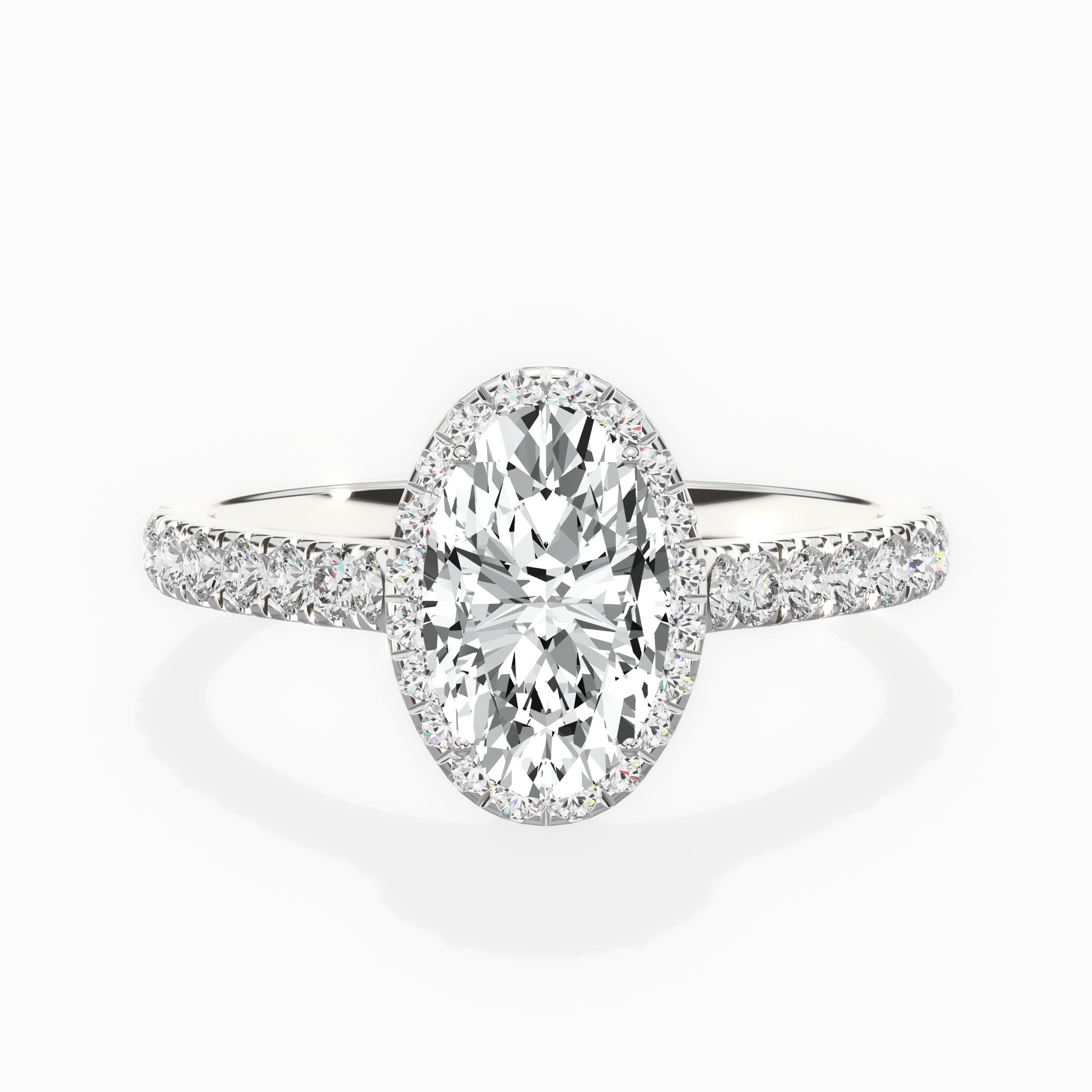 Amor Halo Engagement Ring