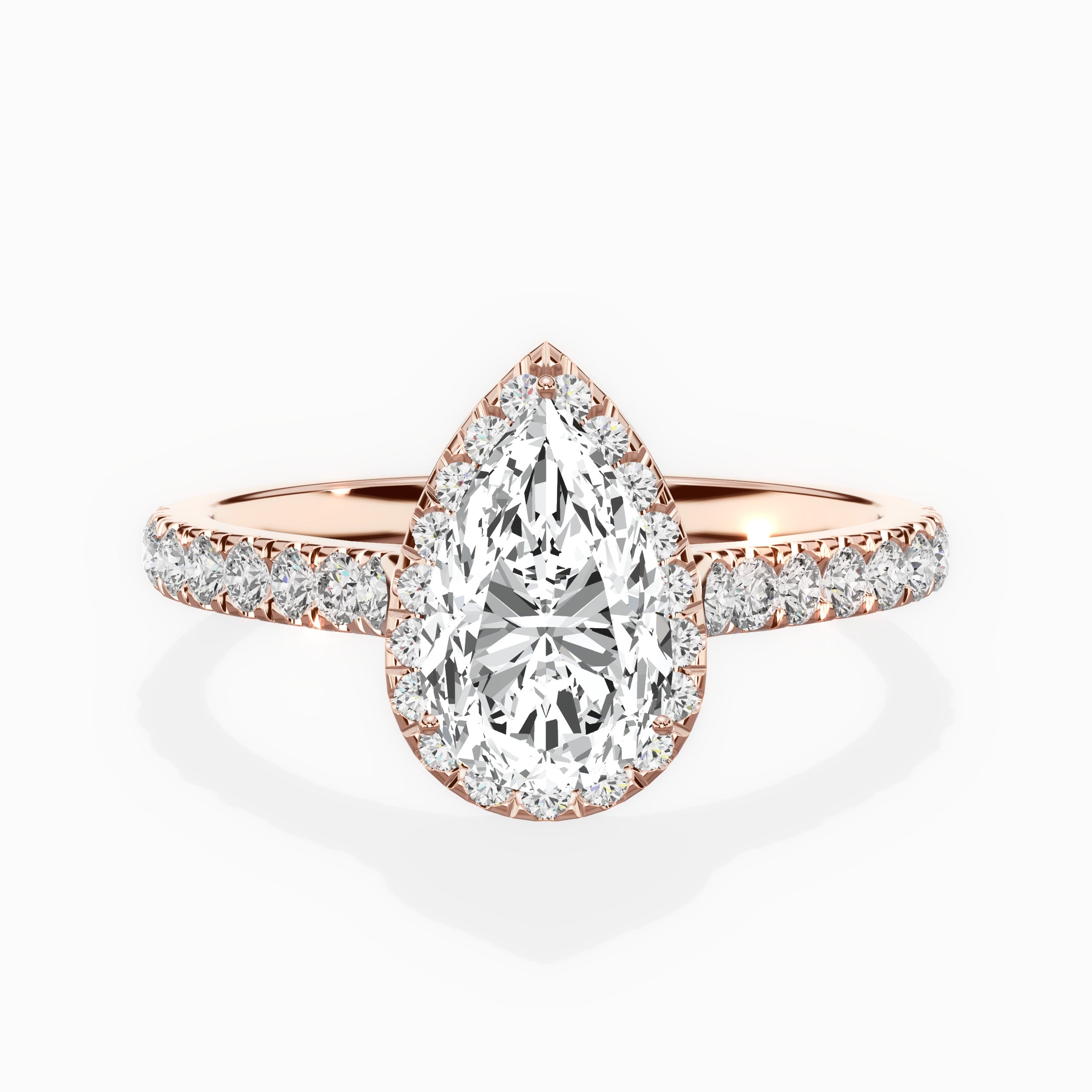 Amor Halo Engagement Ring