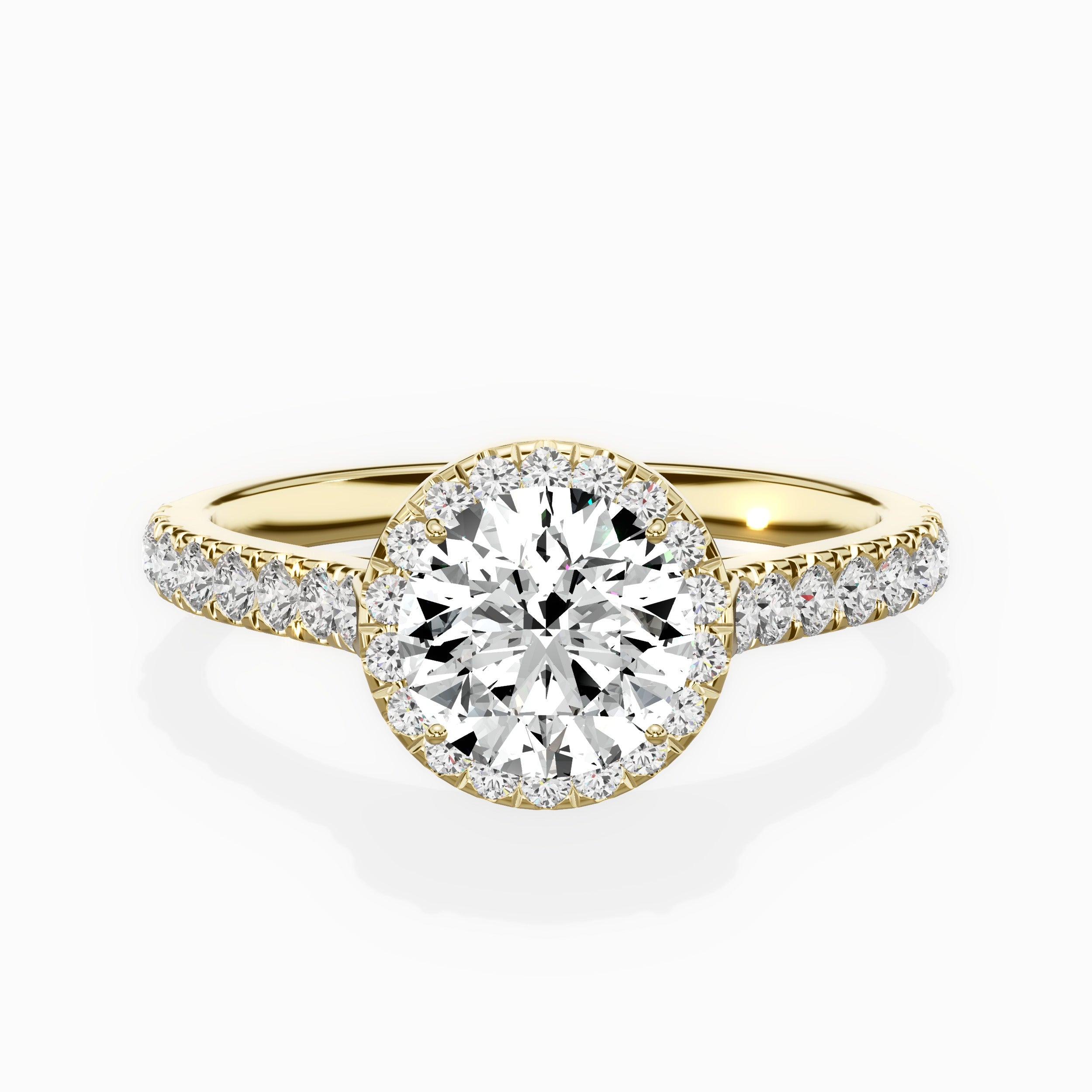 Amor Halo Engagement Ring