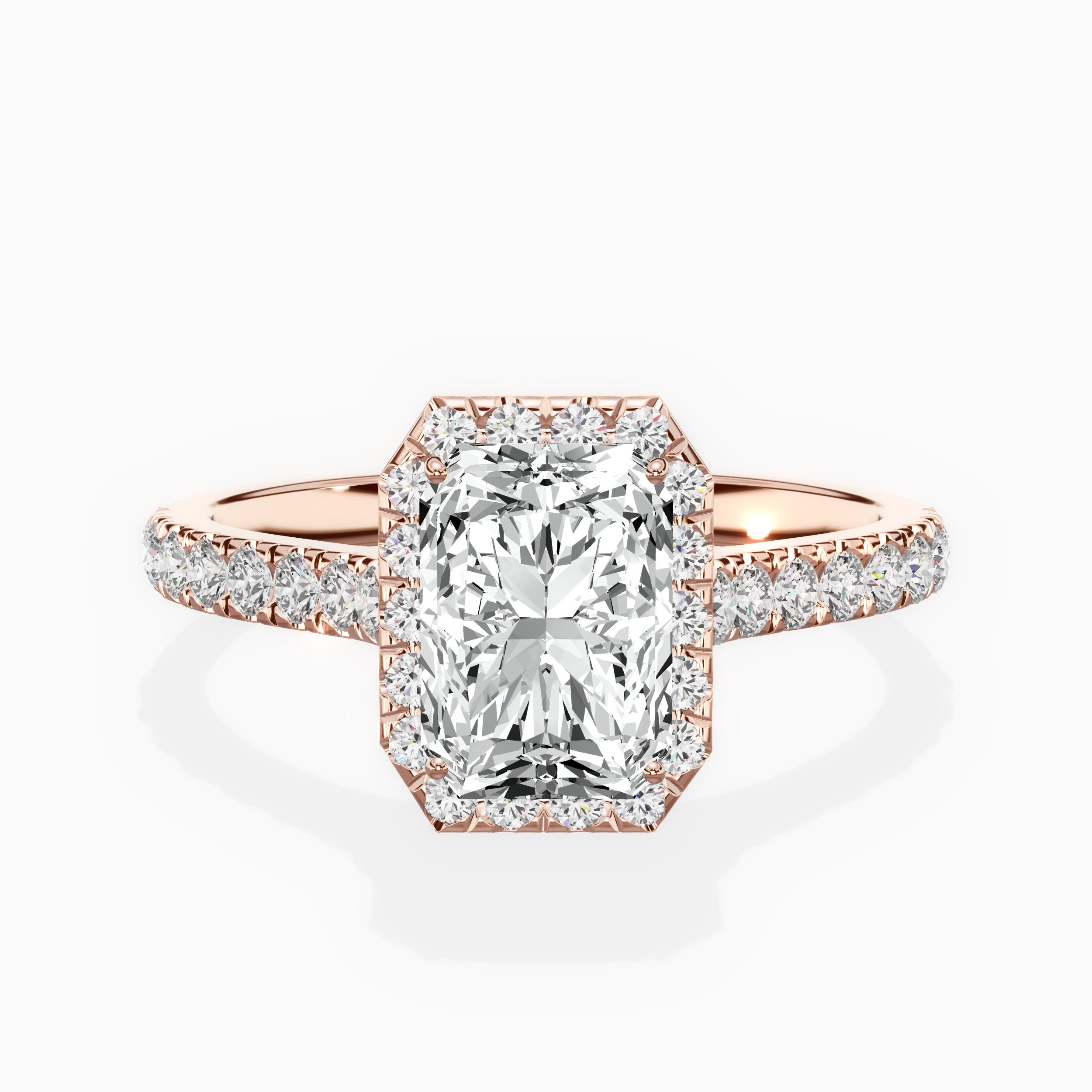 Amor Halo Engagement Ring