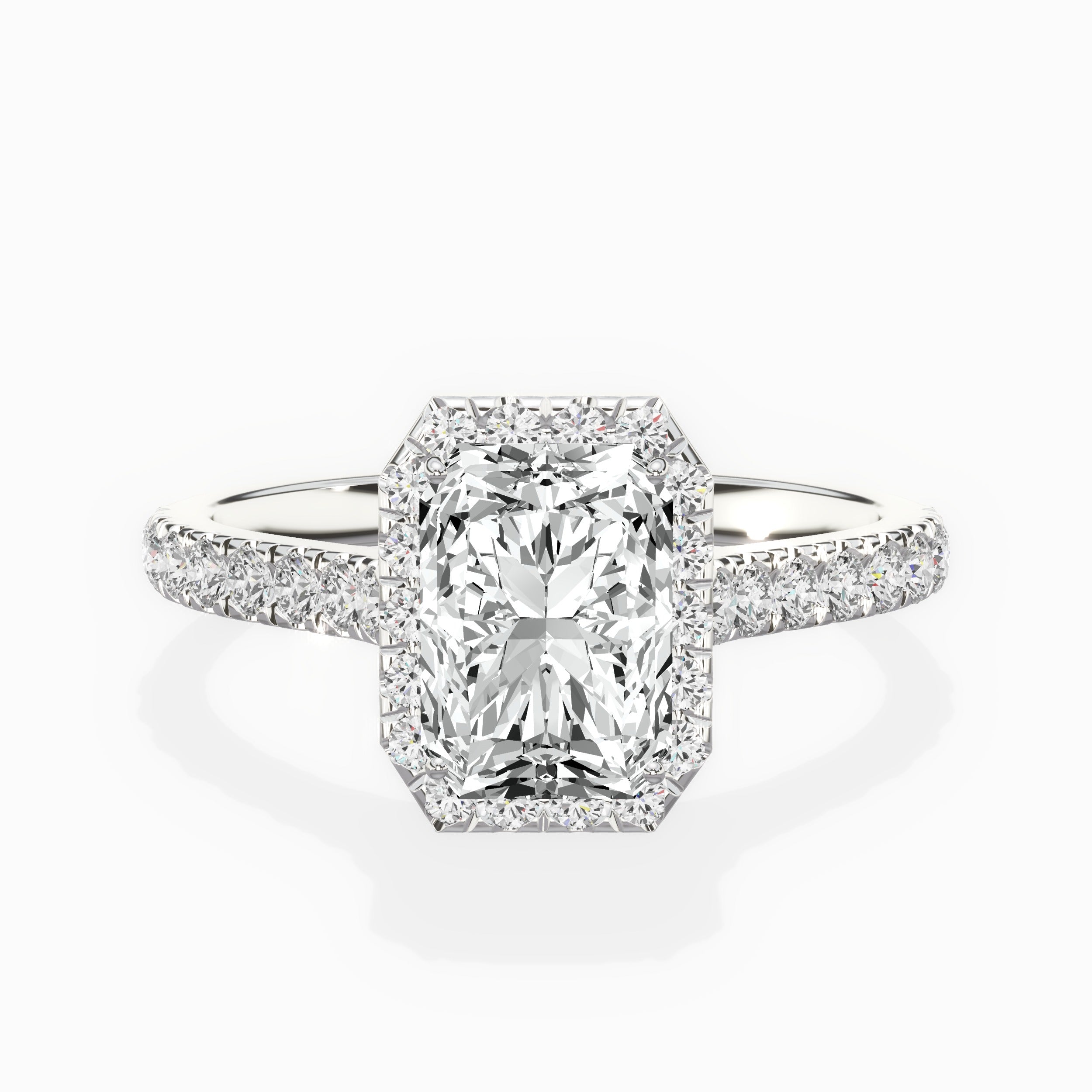Amor Halo Engagement Ring