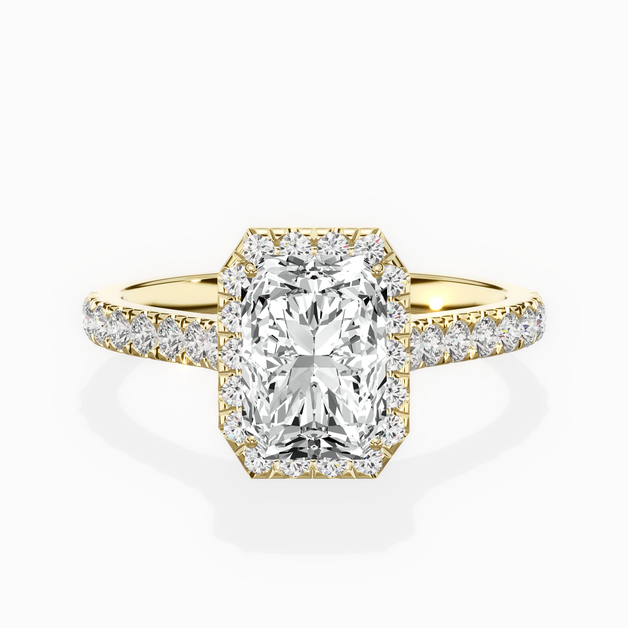 Amor Halo Engagement Ring