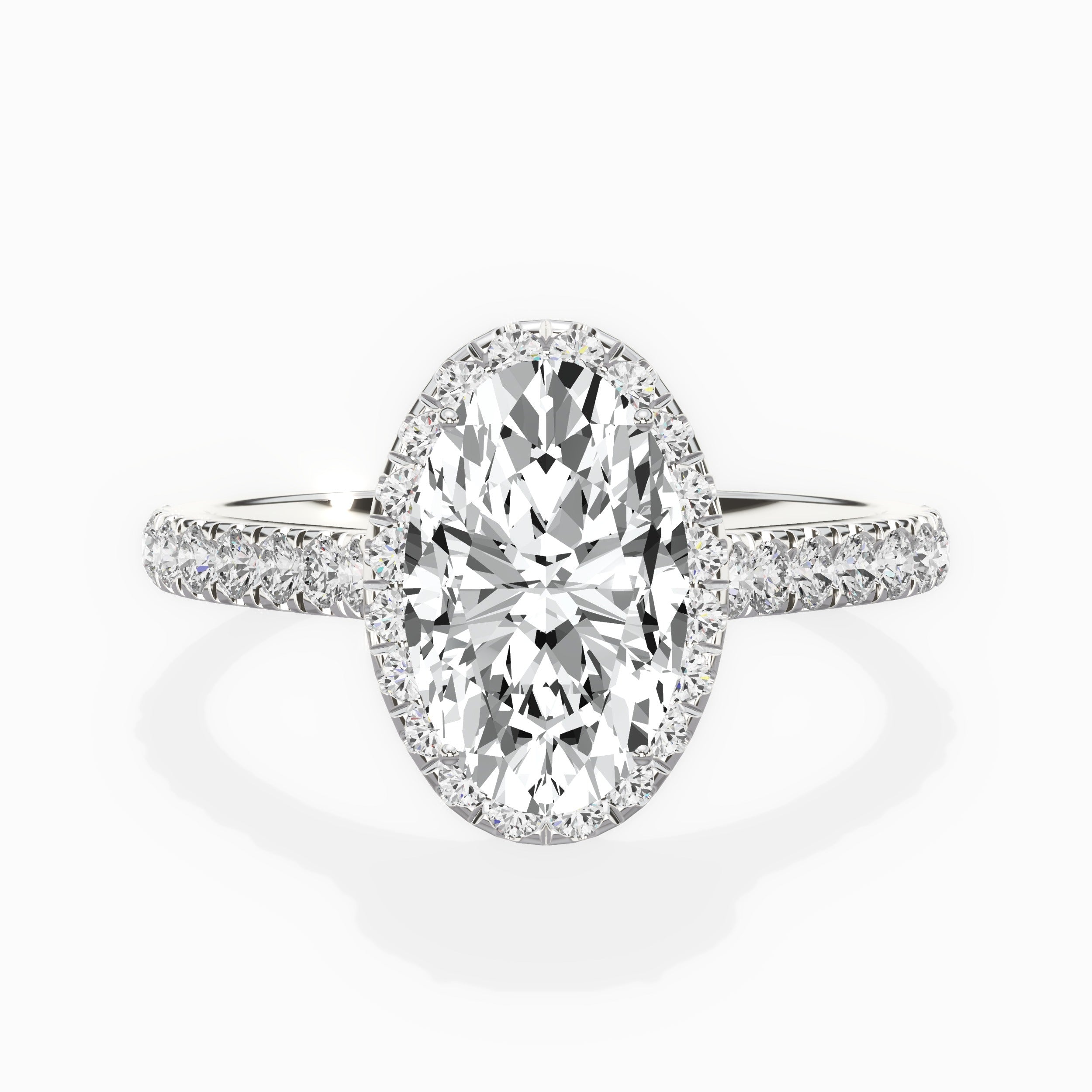 Amor Halo Engagement Ring