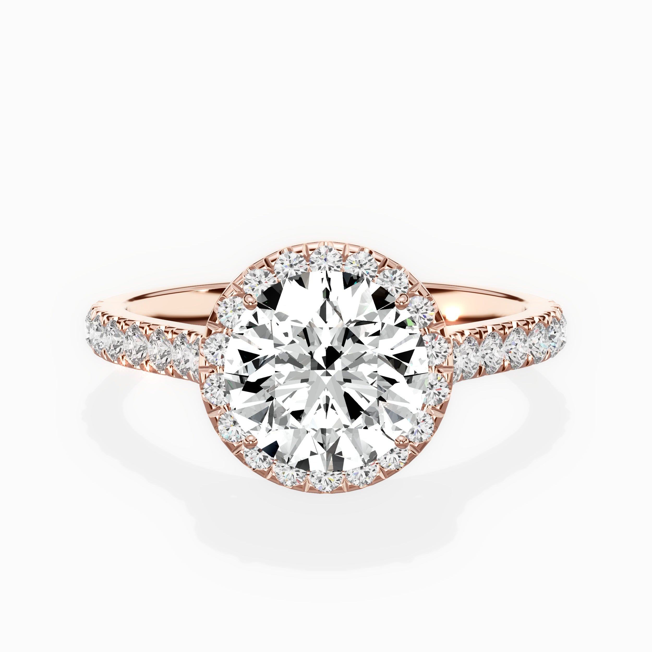 Amor Halo Engagement Ring
