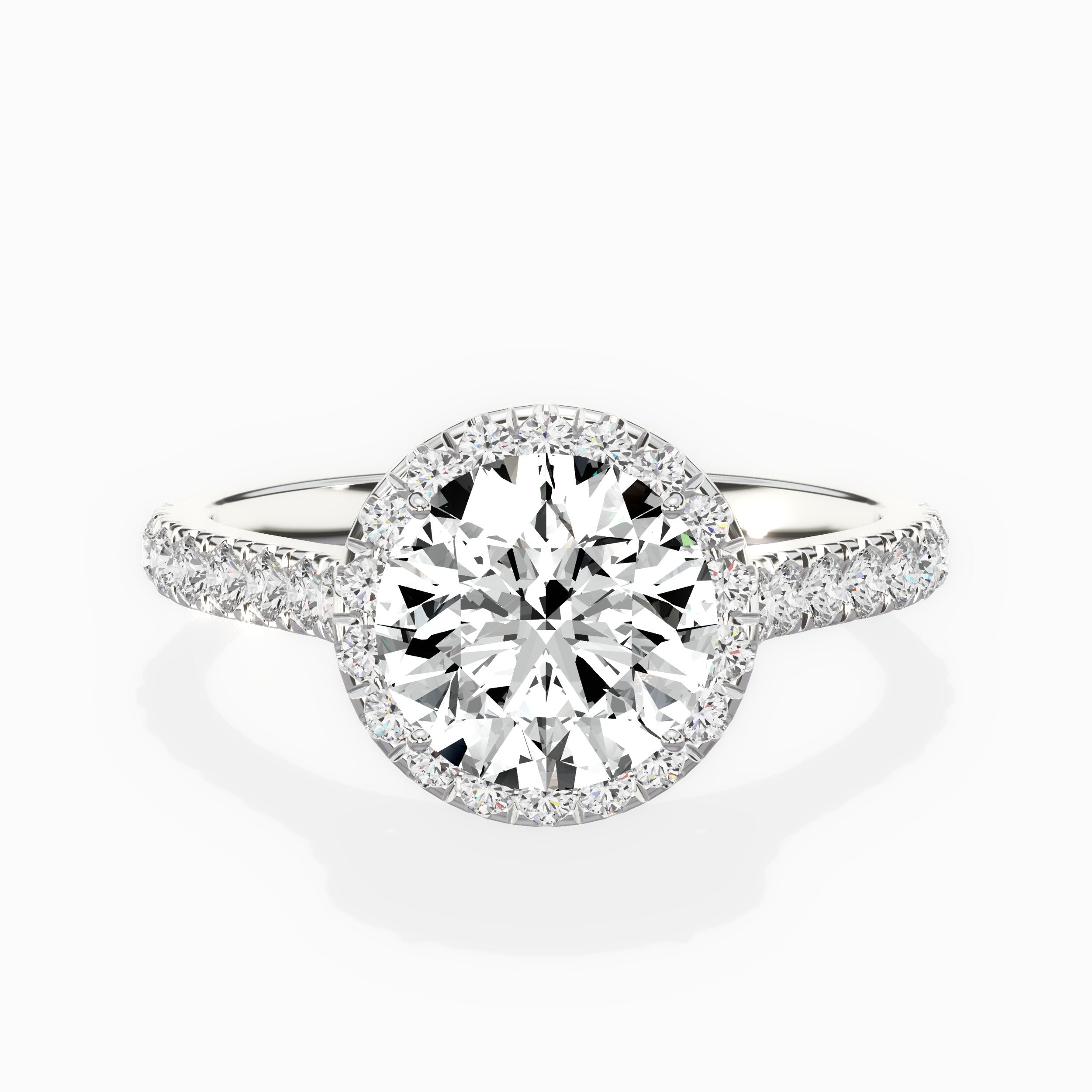 Amor Halo Engagement Ring