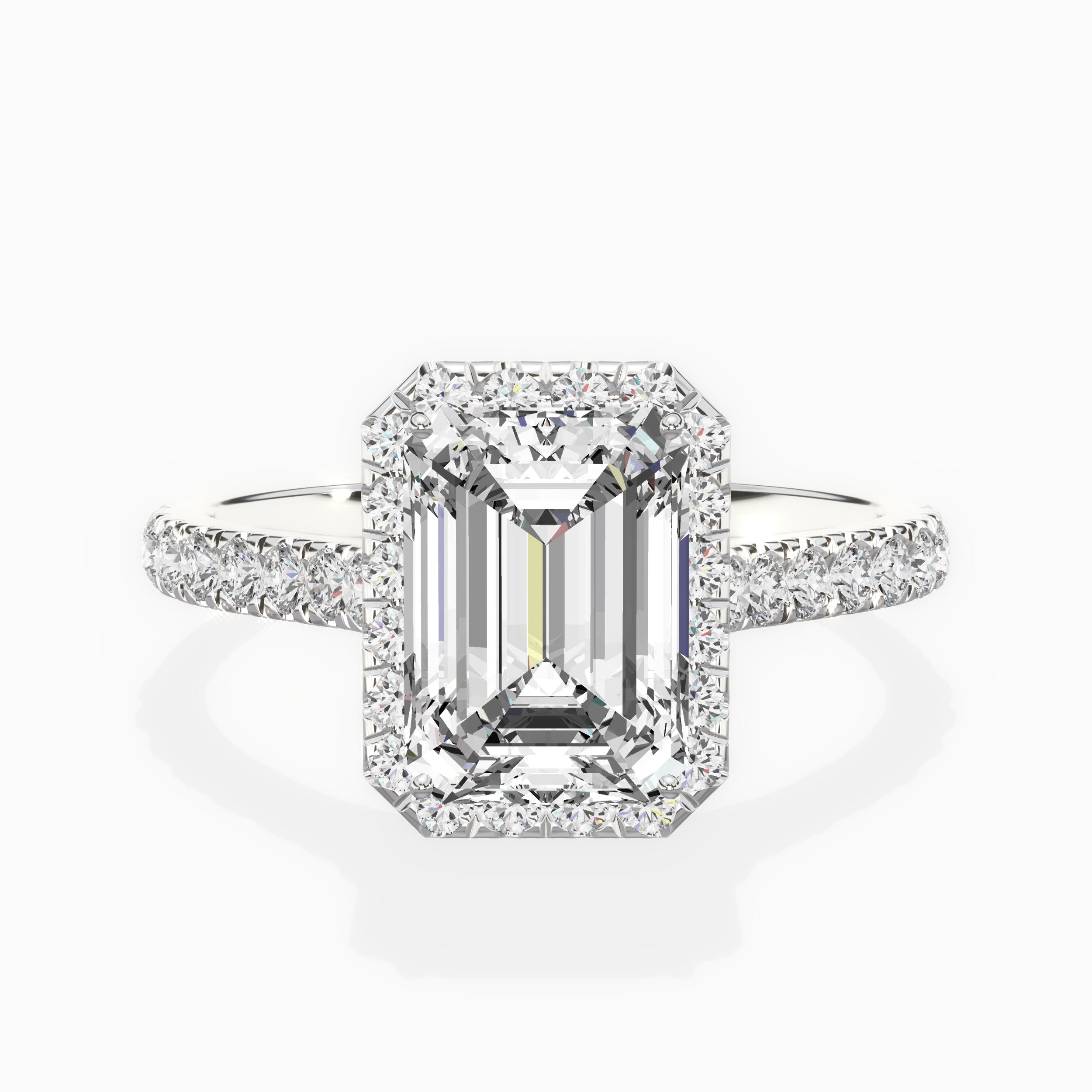 Amor Halo Engagement Ring
