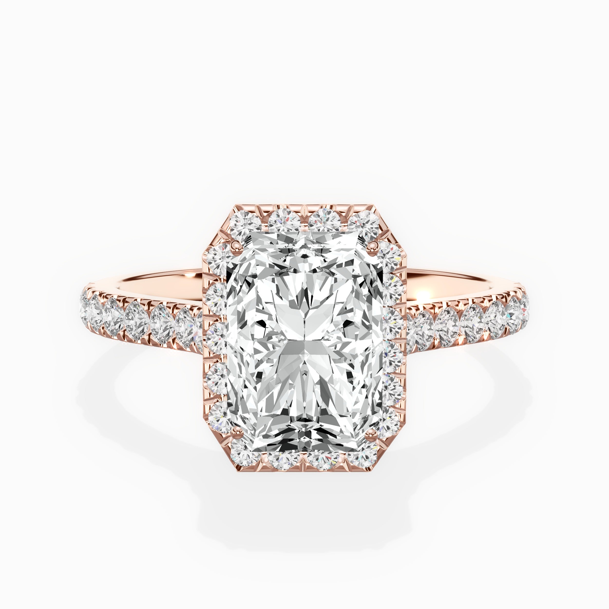 Amor Halo Engagement Ring