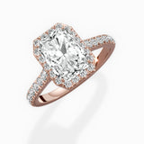 Amor Halo Engagement Ring