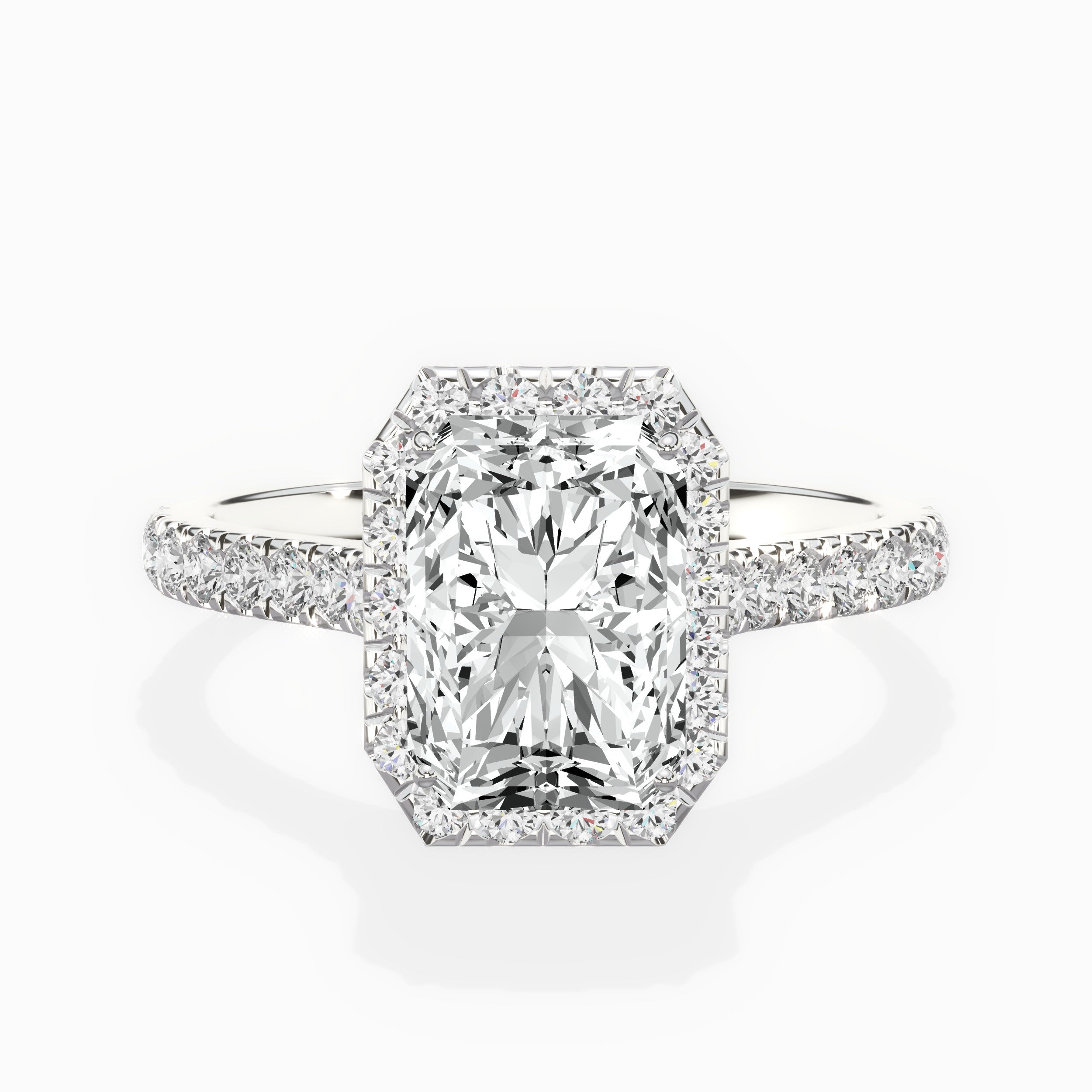 Amor Halo Engagement Ring