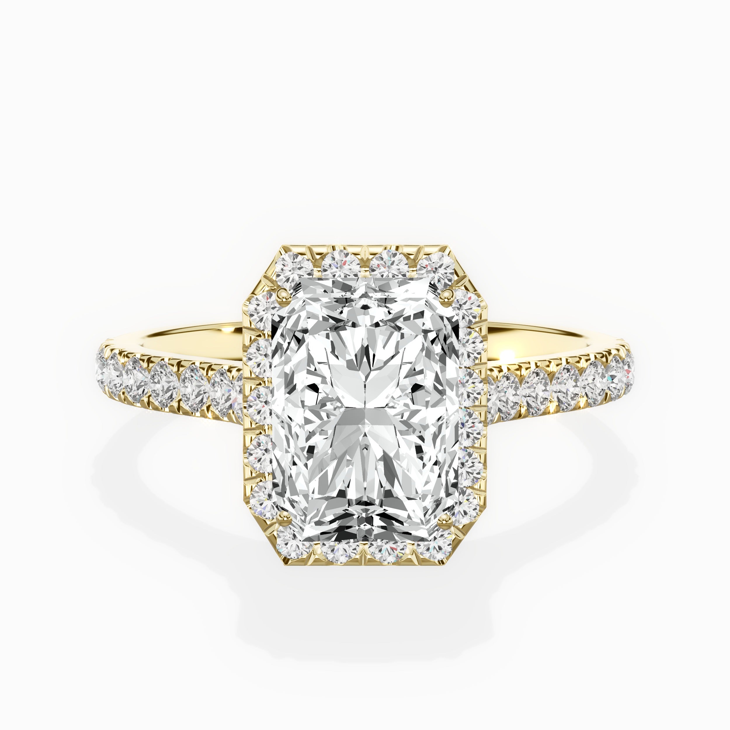 Amor Halo Engagement Ring