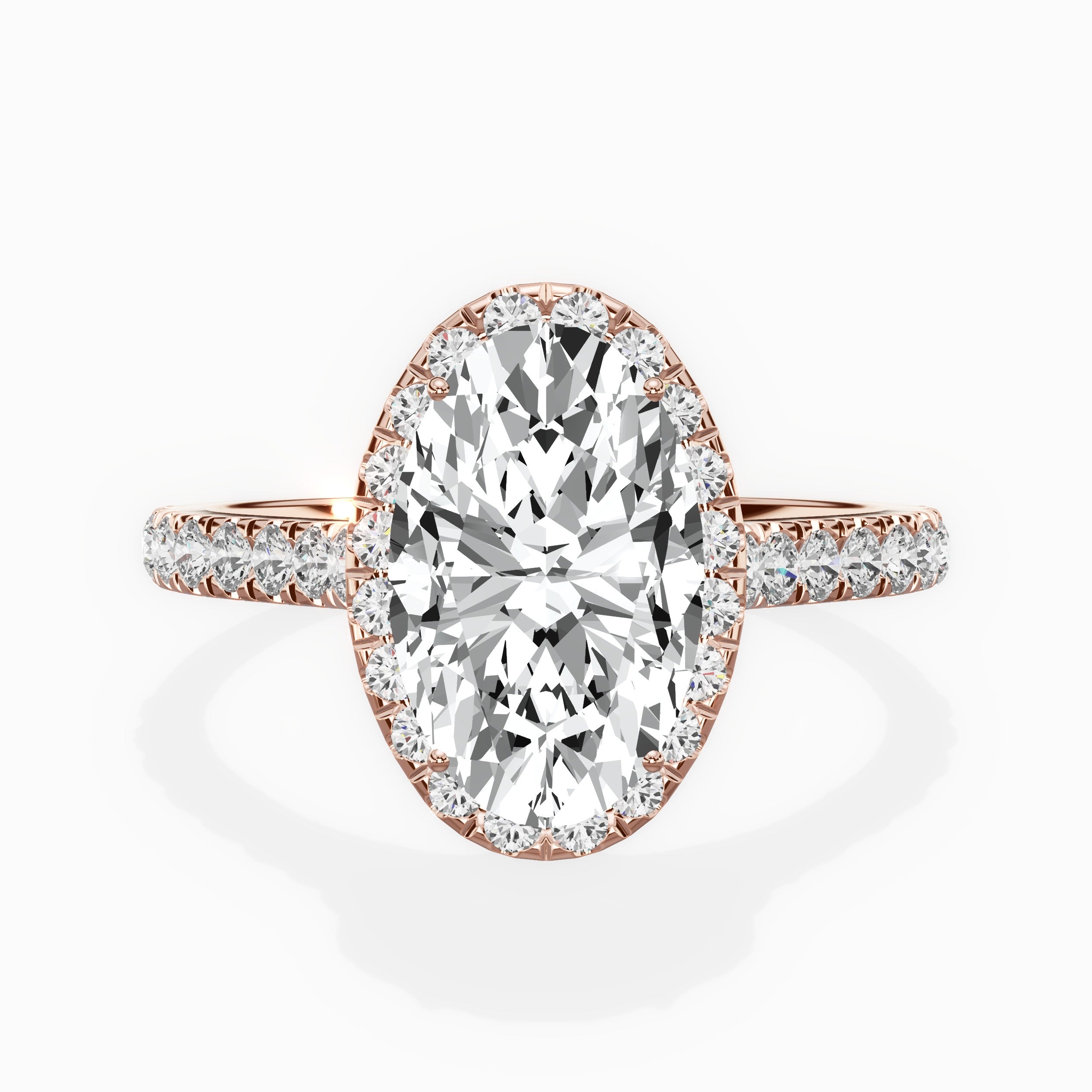 Amor Halo Engagement Ring