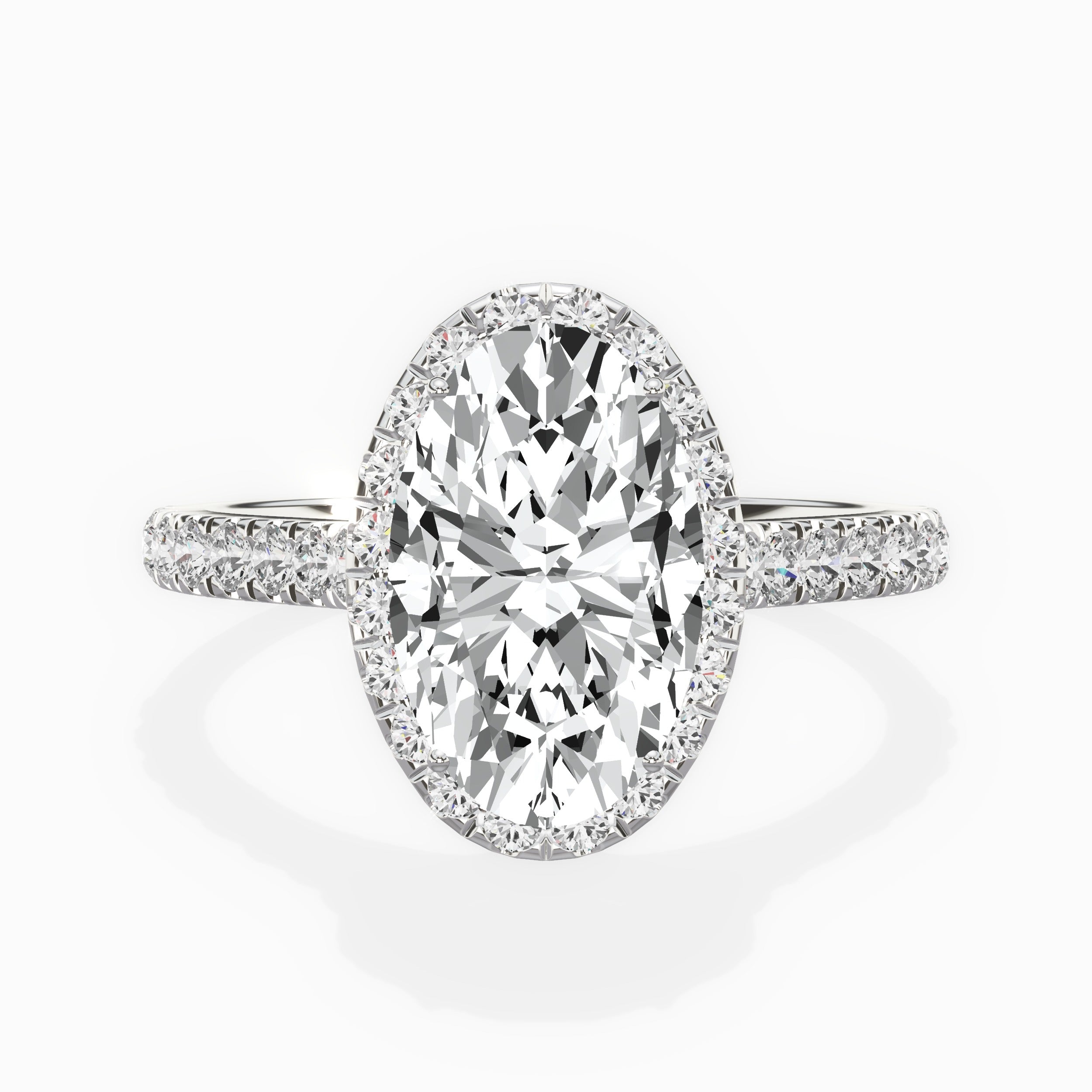 Amor Halo Engagement Ring