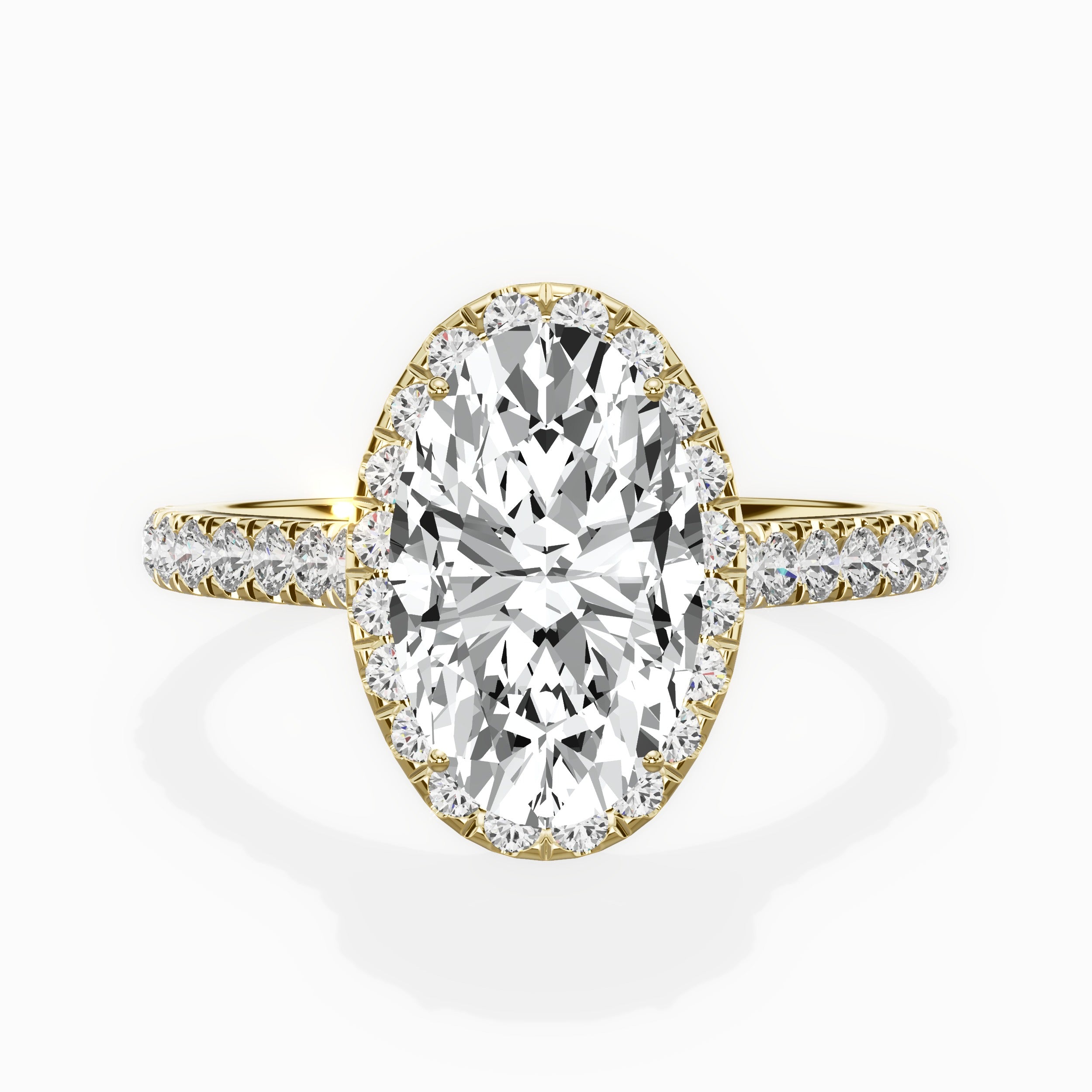 Amor Halo Engagement Ring