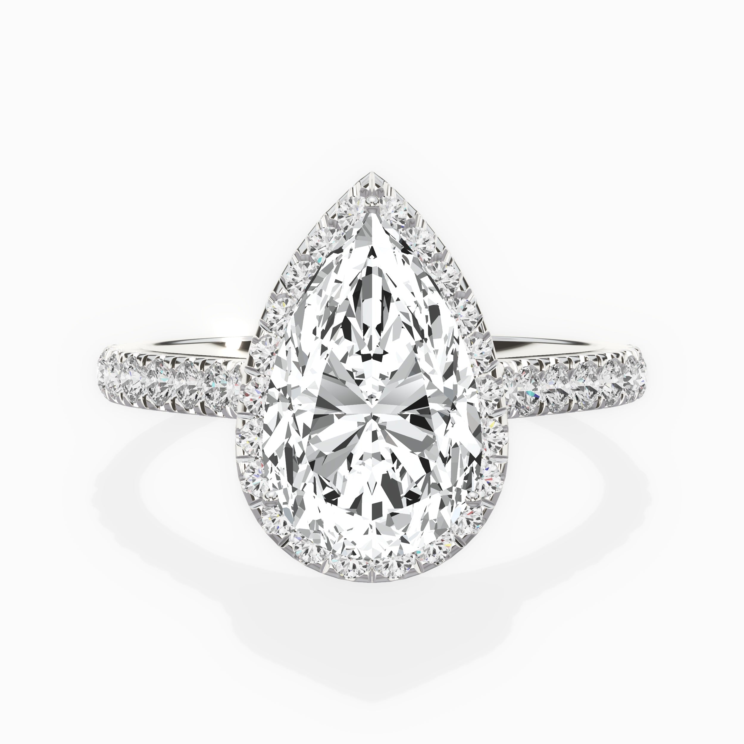 Amor Halo Engagement Ring