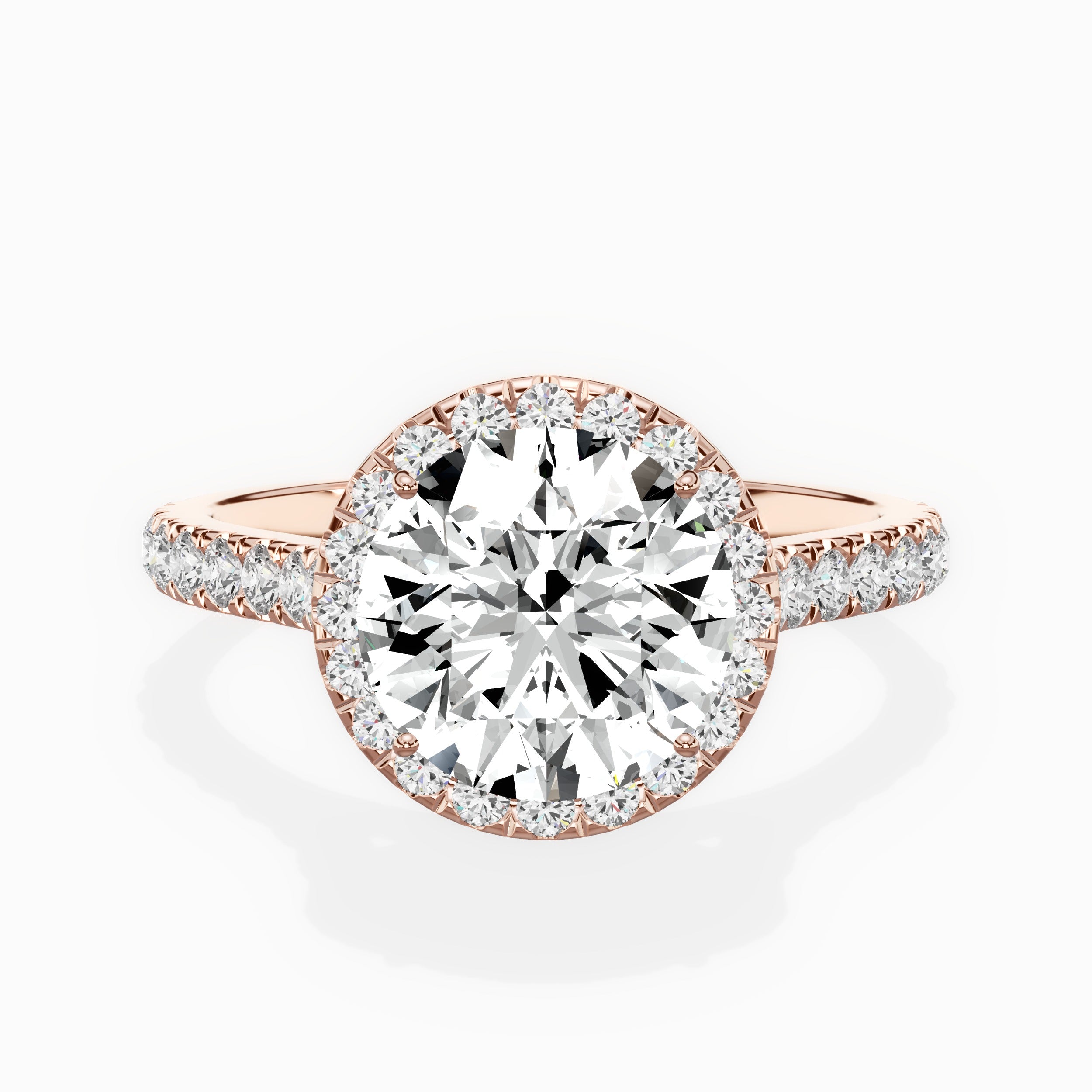 Amor Halo Engagement Ring
