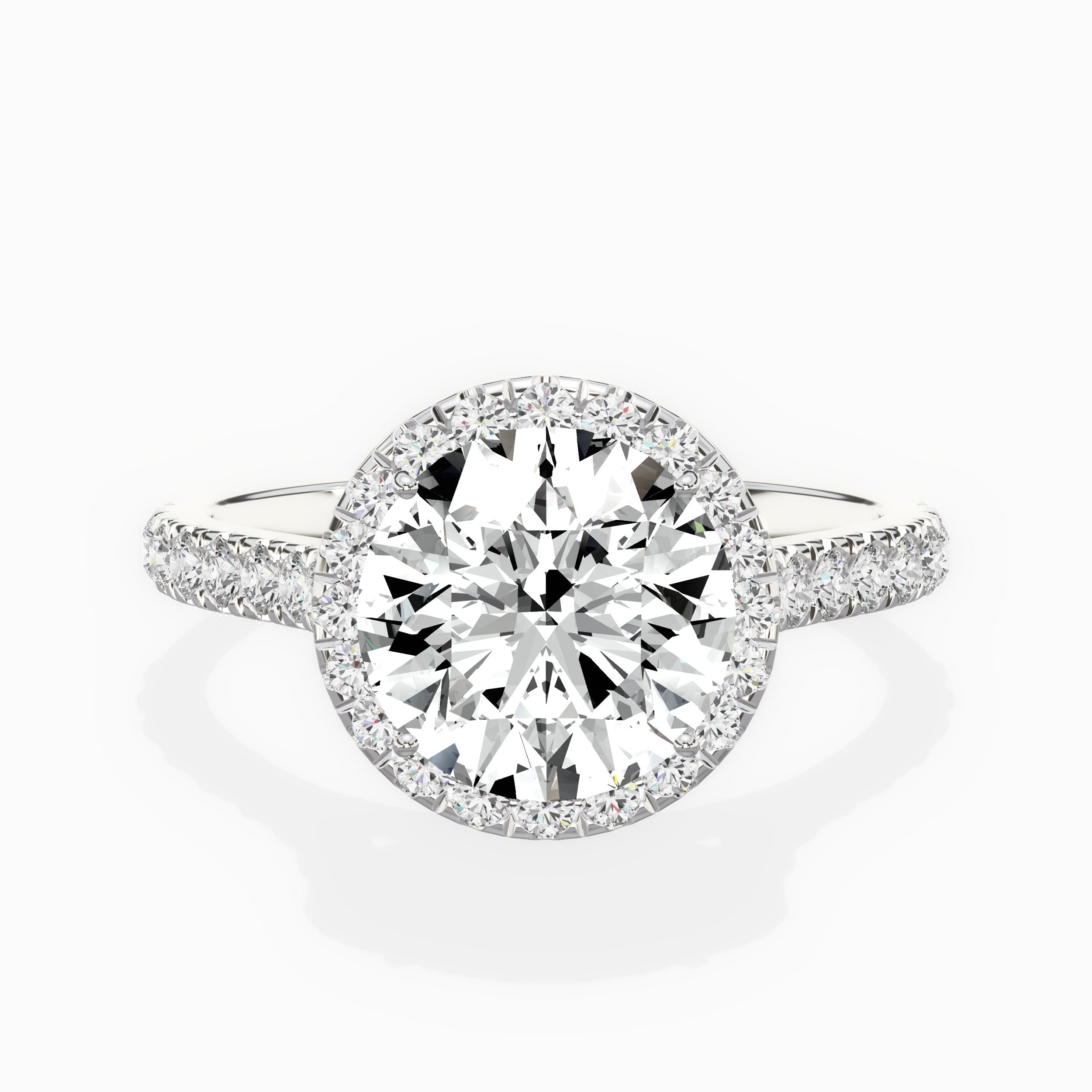 Amor Halo Engagement Ring