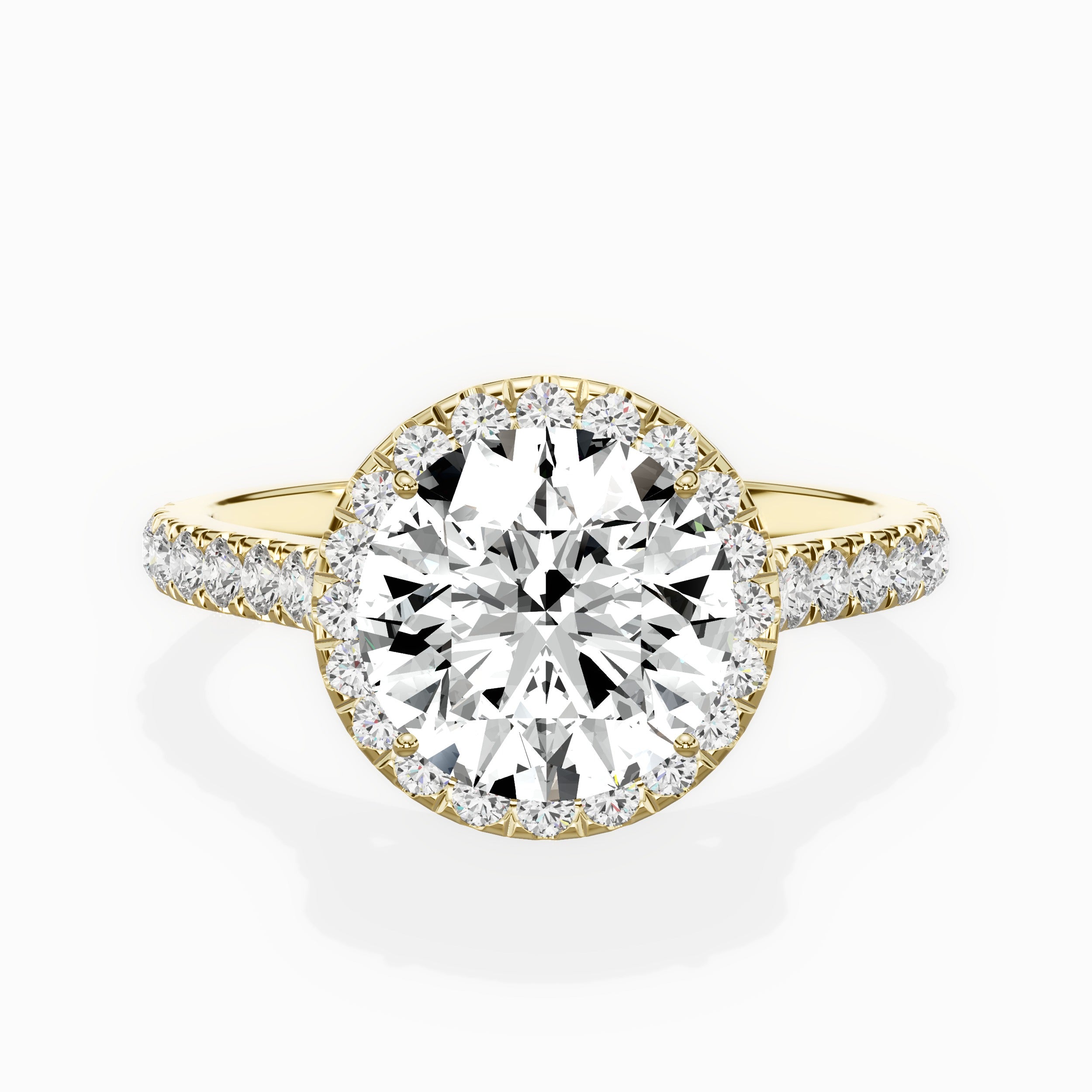 Amor Halo Engagement Ring