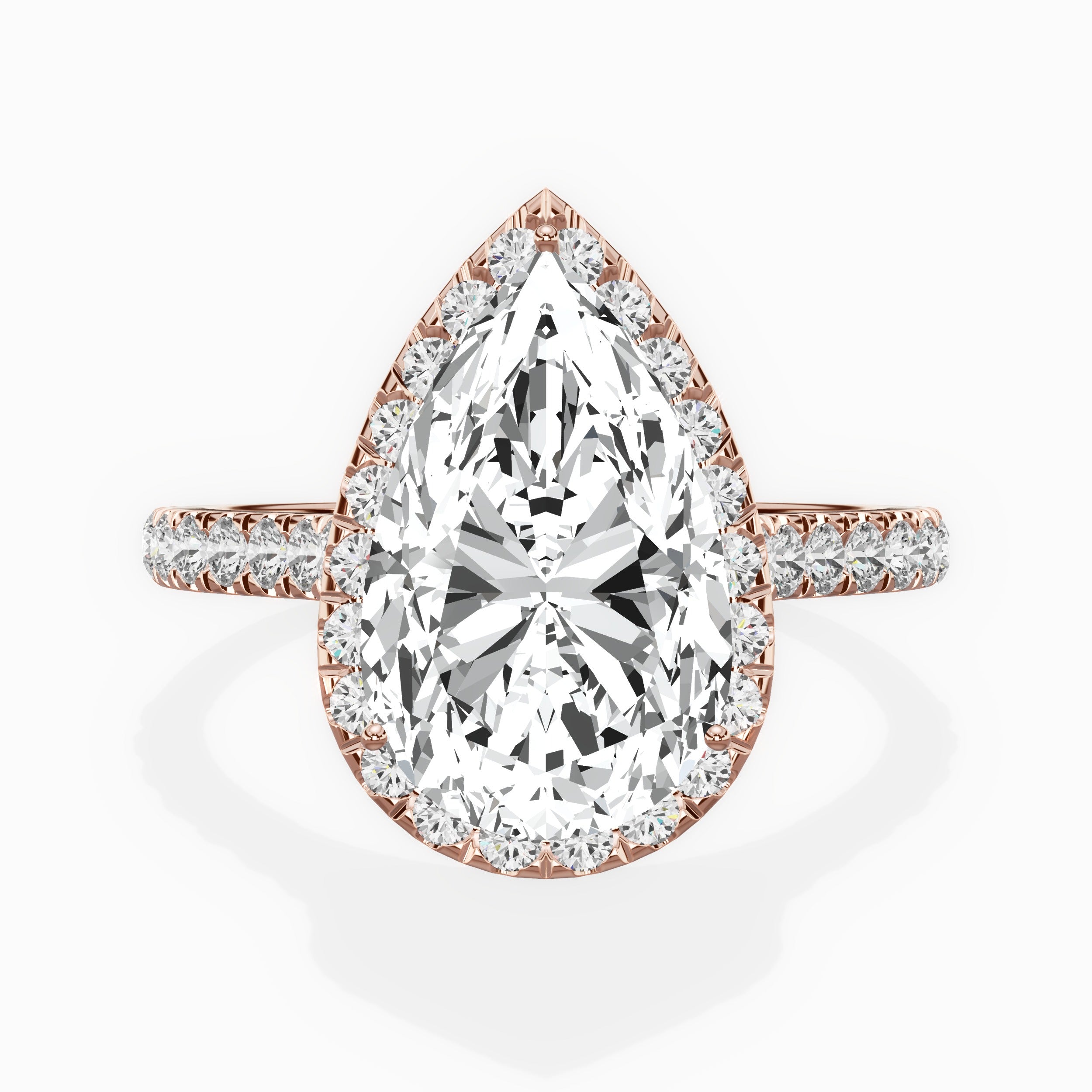 Amor Halo Engagement Ring