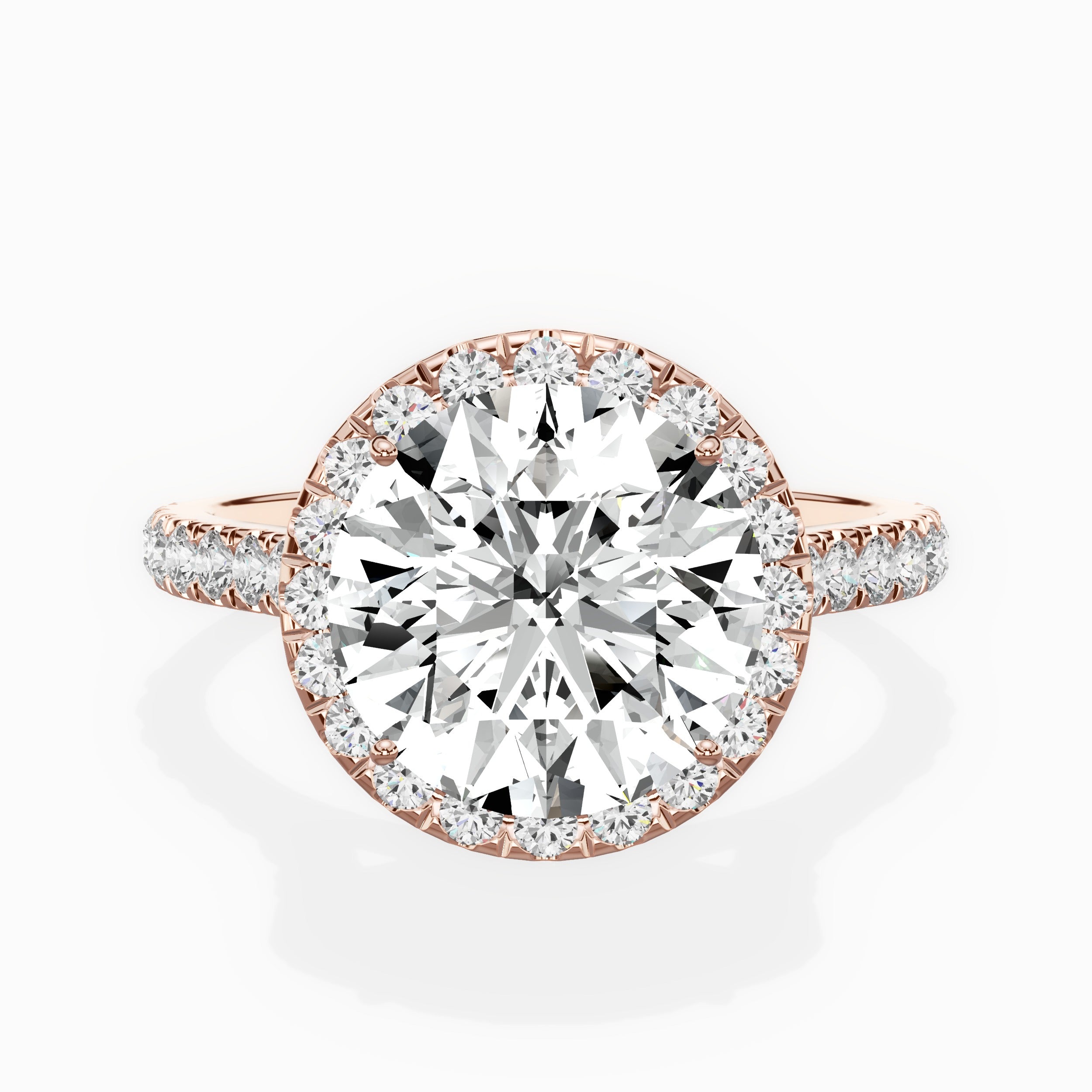 Amor Halo Engagement Ring