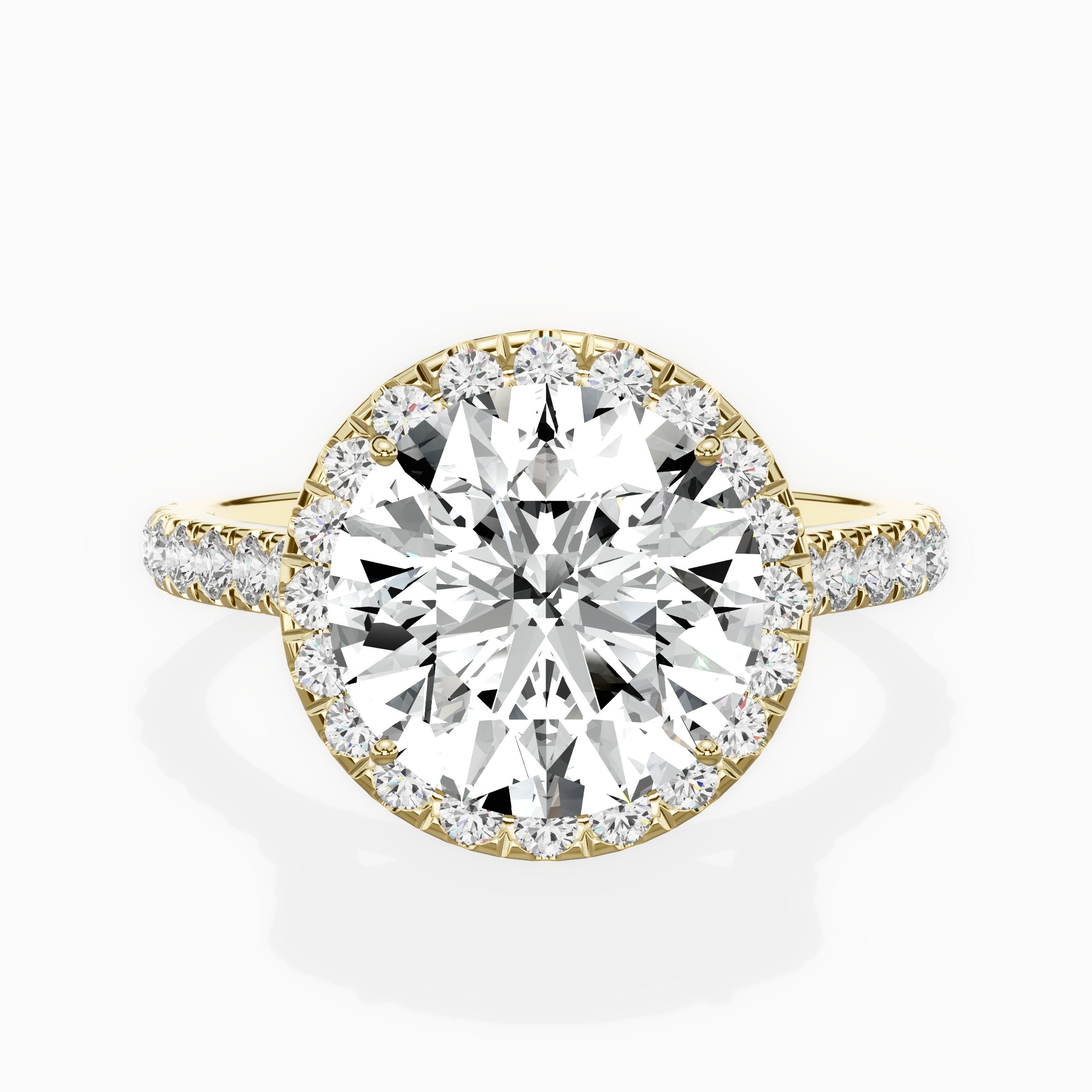 Amor Halo Engagement Ring