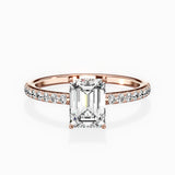 Fortuna Hidden Halo Engagement Ring