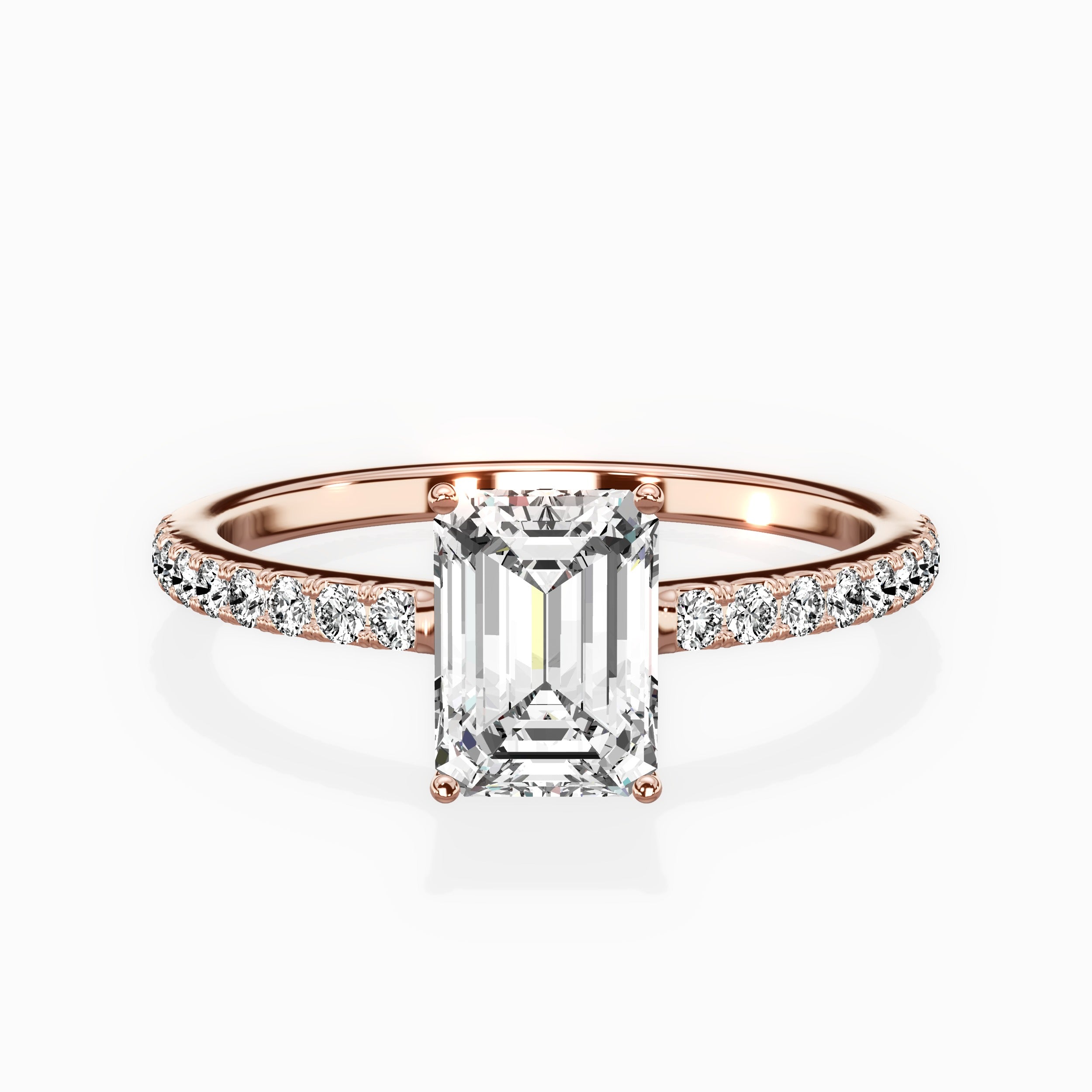 Fortuna Hidden Halo Engagement Ring