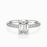 Fortuna Hidden Halo Engagement Ring