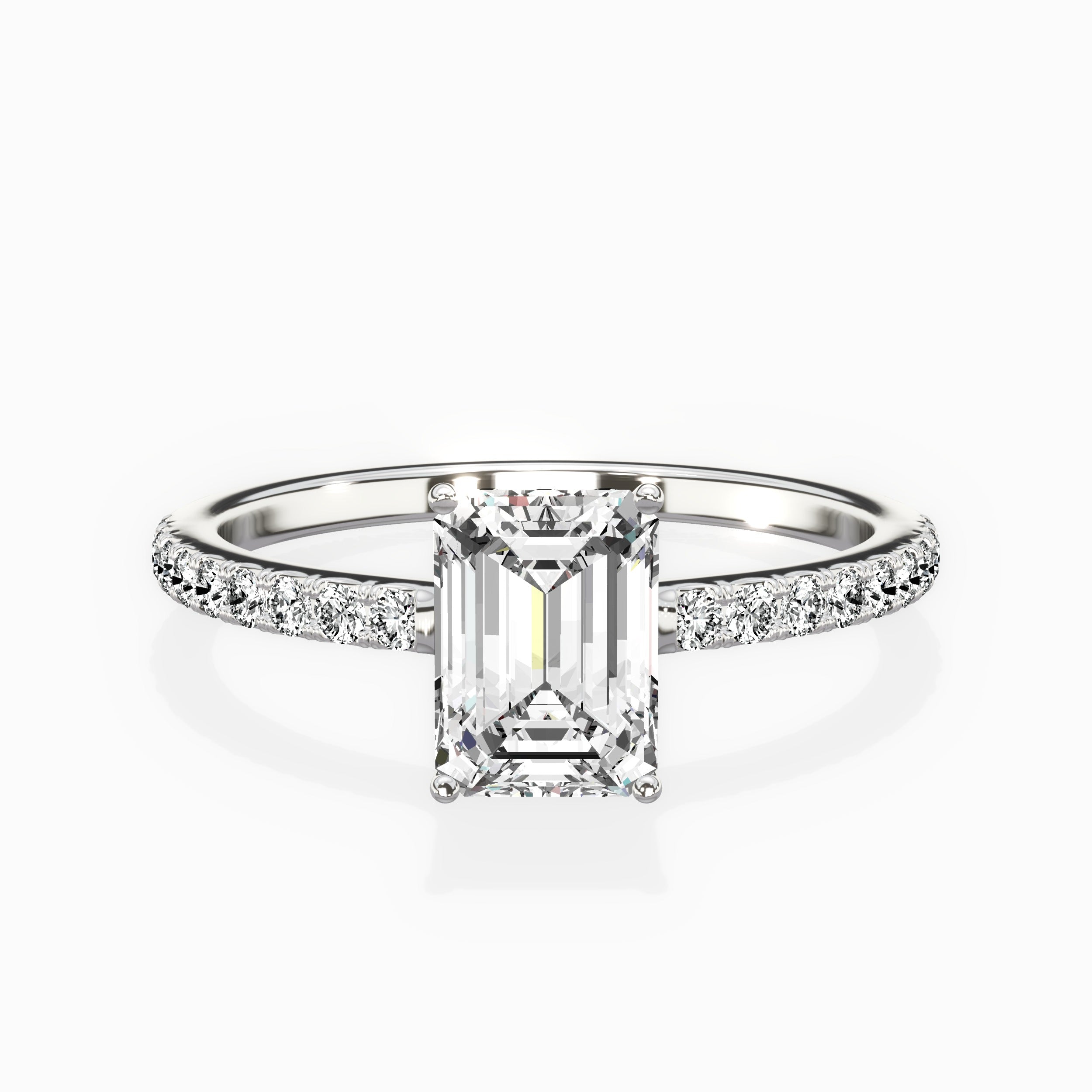 Fortuna Hidden Halo Engagement Ring