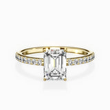 Fortuna Hidden Halo Engagement Ring