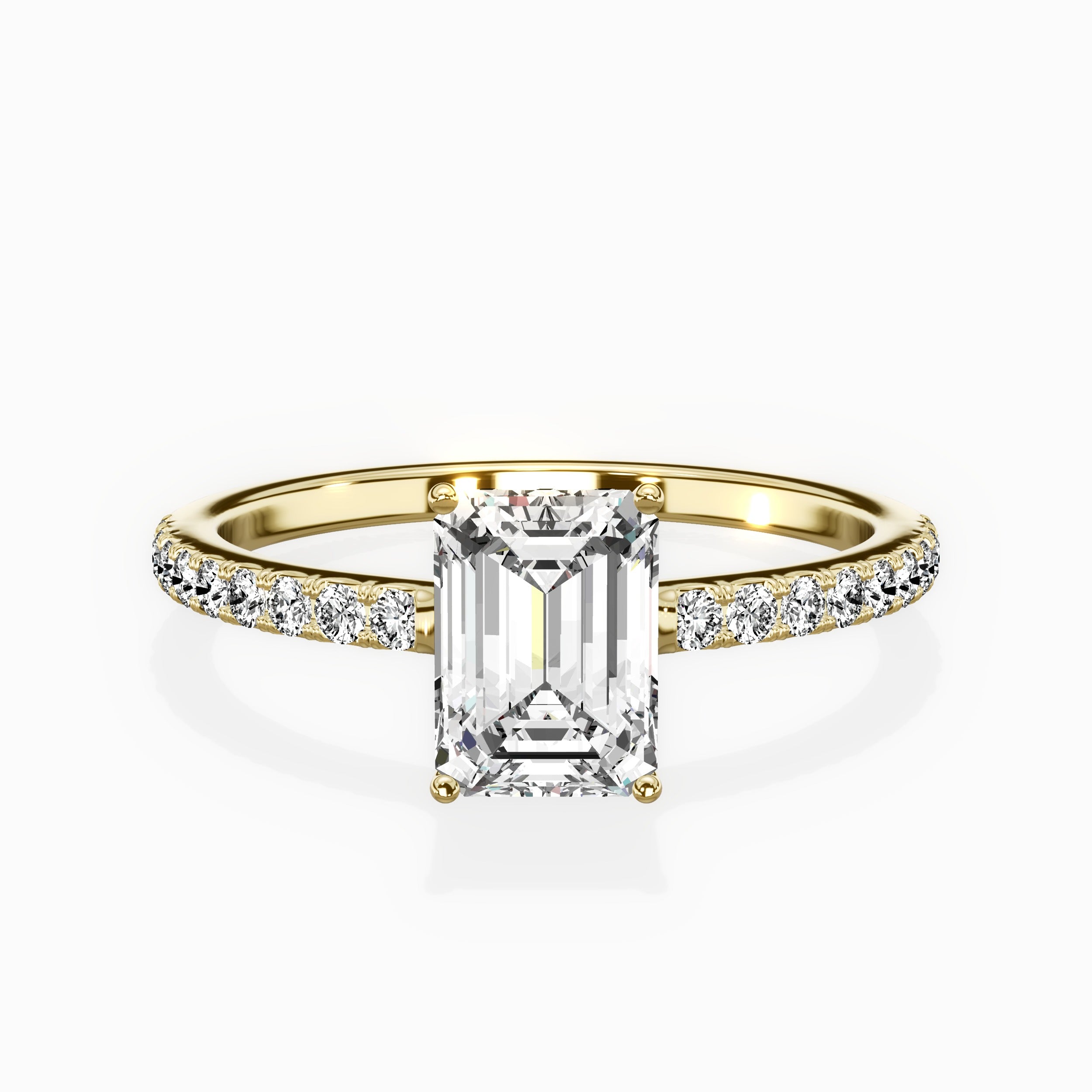 Fortuna Hidden Halo Engagement Ring