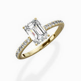 Fortuna Hidden Halo Engagement Ring