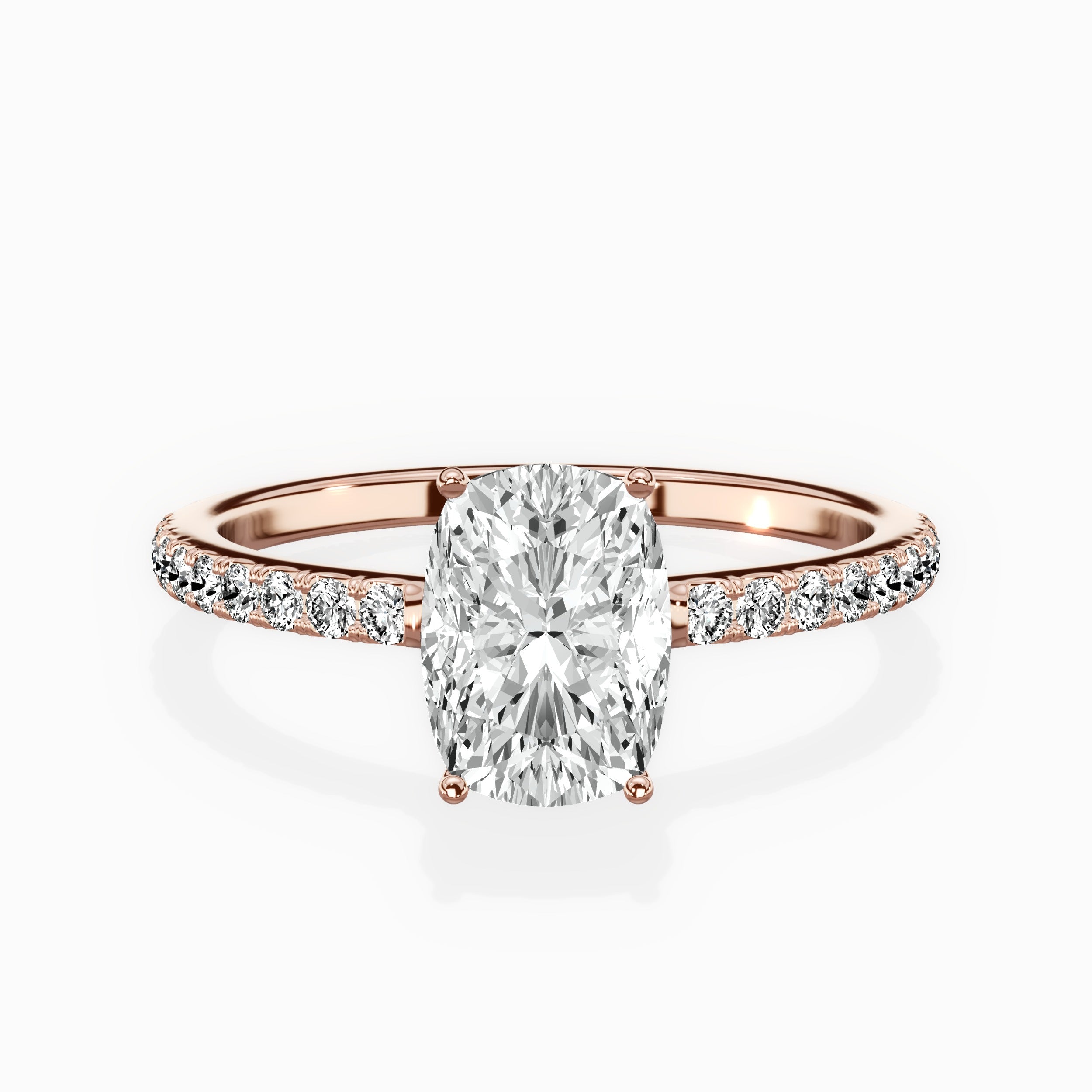 Fortuna Hidden Halo Engagement Ring