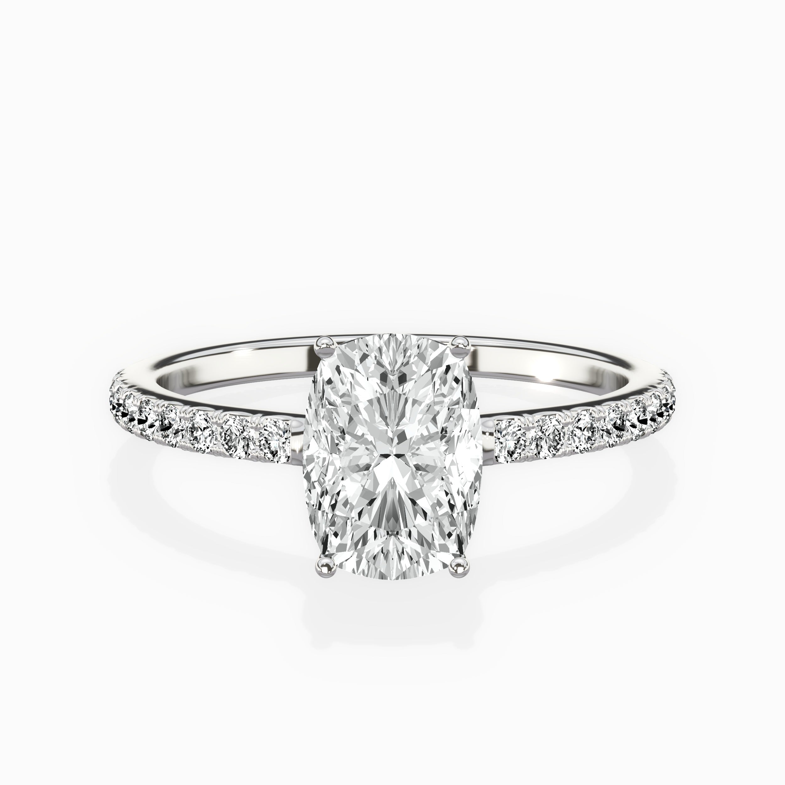 Fortuna Hidden Halo Engagement Ring