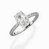 Fortuna Hidden Halo Engagement Ring
