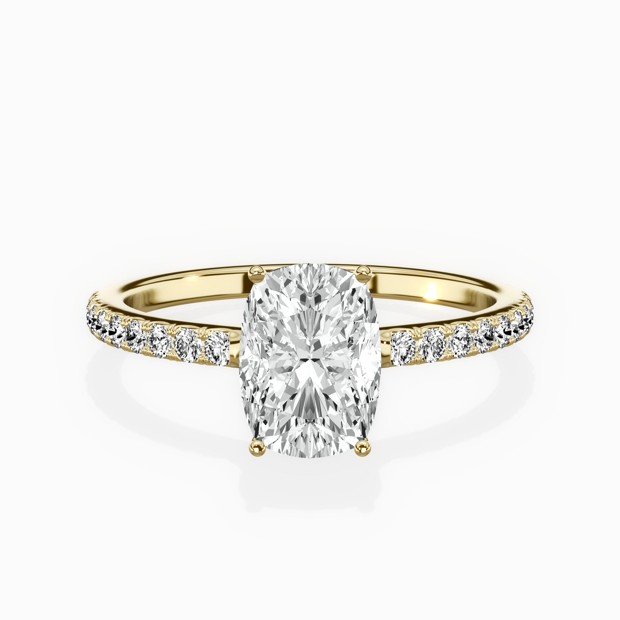 Fortuna Hidden Halo Engagement Ring