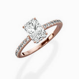 Fortuna Hidden Halo Engagement Ring