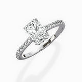 Fortuna Hidden Halo Engagement Ring