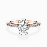 Fortuna Hidden Halo Engagement Ring