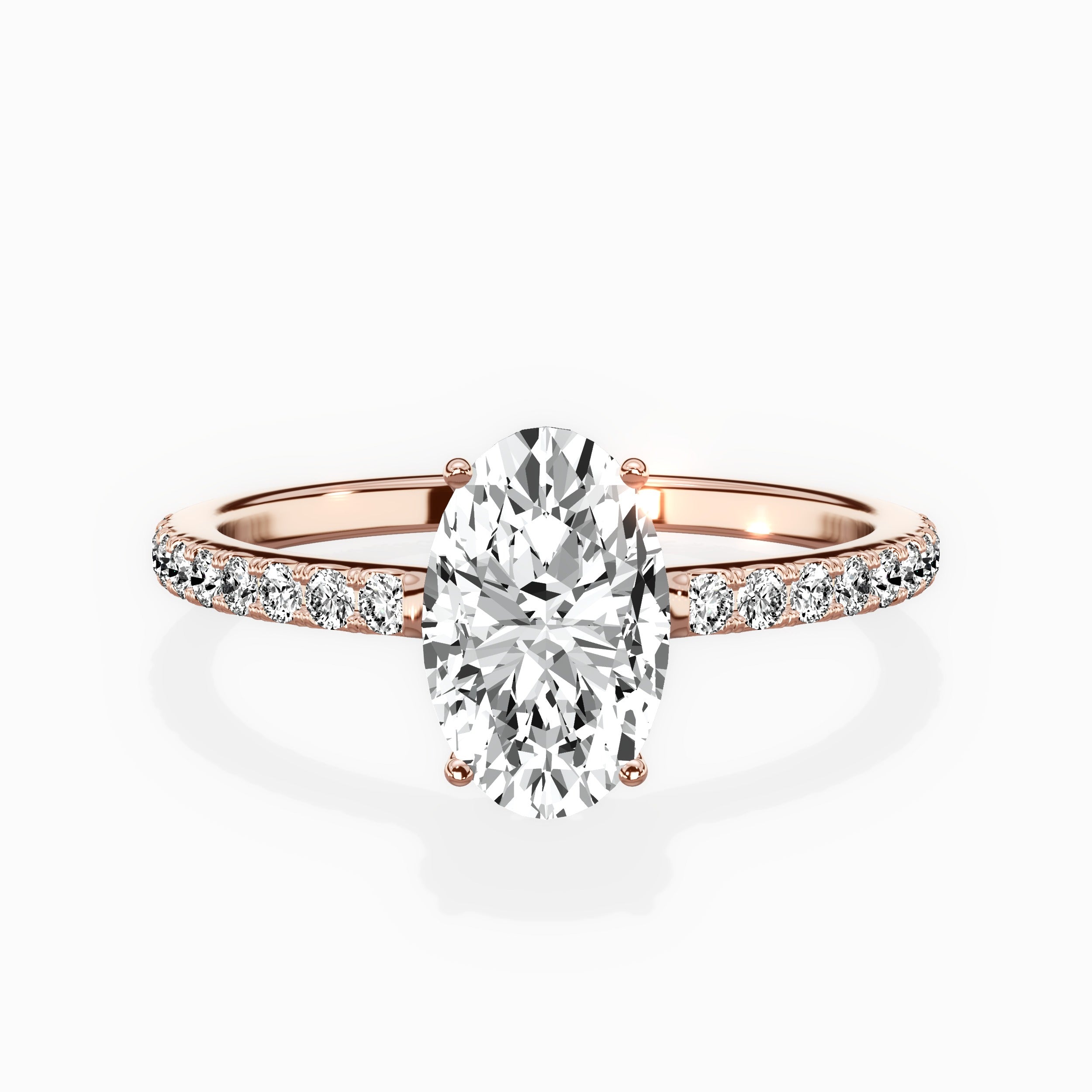 Fortuna Hidden Halo Engagement Ring